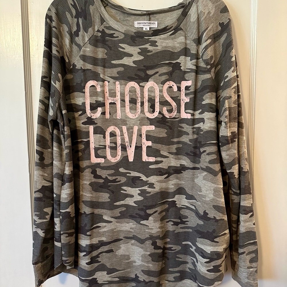 Grayson Threads Camouflage Long Sleeve Tee